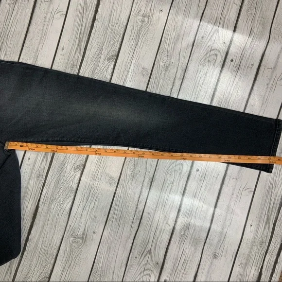 HUDSON Grey Black Nico Mid-Rise Super Skinny Ankle Stretch Jeans - Picture 12 of 12